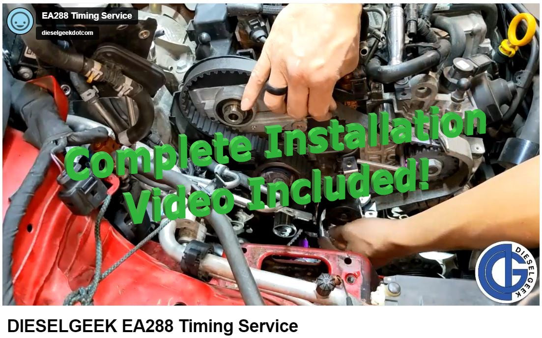 Deluxe Timing Belt Kit for 2015-2016 TDI Golf, Jetta, Beetle, Passat and Audi A3 (EA288)
